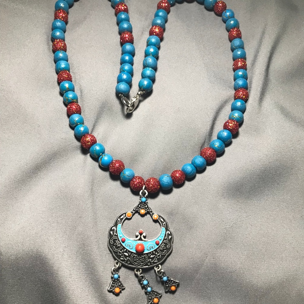 Handmade Boho Indian style necklace!